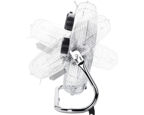 Ventilateur oscillant sur pied avec boîtier métallique