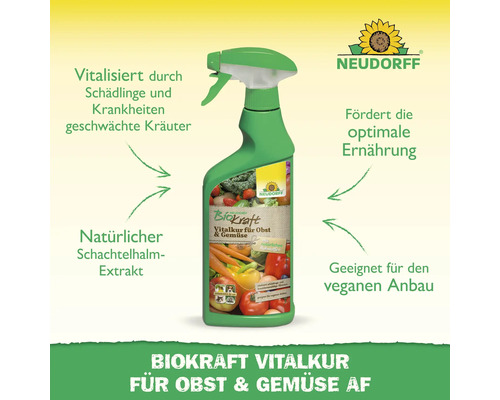Neudorff Biokraft Vitalkur für Obst und Gemüse, Sprühflasche
