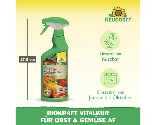 Neudorff Biokraft Vitalkur für Obst und Gemüse, 27,5 cm Flasche