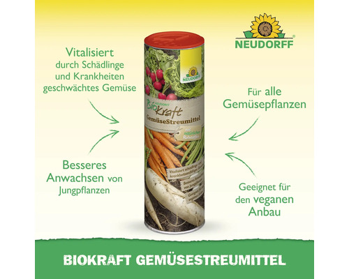 Neudorff BioKraft Gemüsestreumittel für widerstandsfähige Gemüsepflanzen