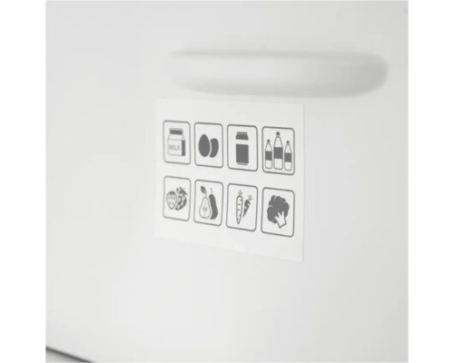 Autocollant avec symboles pour aliments pour l''organisation du réfrigérateur