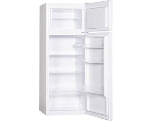 Réfrigérateur avec compartiment congélateur ouvert