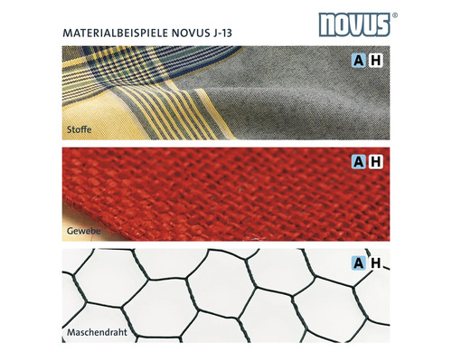 Materialbeispiele: Stoffe, Gewebe und Maschendraht