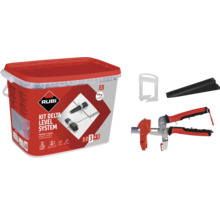 Rubi Kit de système de nivellement de carreaux Delta Level avec pince, cales et croisillons