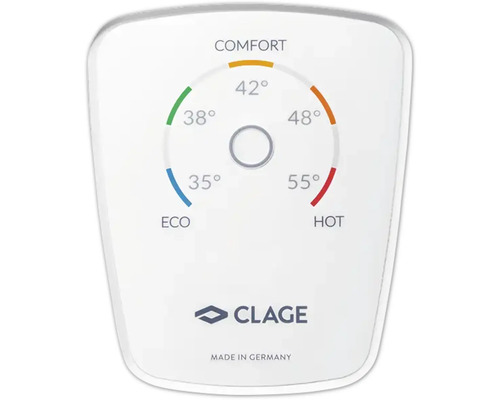 Régulateur de température Clage avec affichage Eco, Confort et Chaud