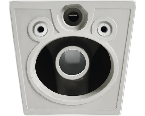 Detailansicht eines Toilettenanschlusses für ein WC