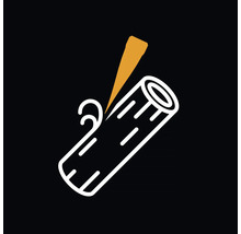 Symbol für Holzbearbeitung mit Stecheisen