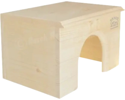 Maison pour petits animaux en bois avec entrée