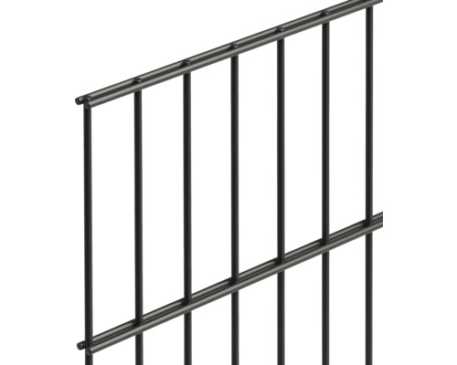 Détail de clôture métallique