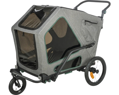 Fahrradanhänger für Hunde mit Rädern und Griff