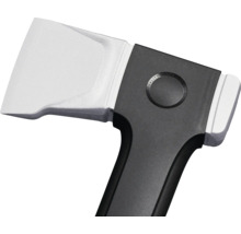 Hache avec tête en métal et manche en plastique