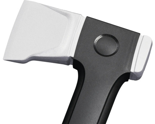 Hache avec tête en métal et manche en plastique