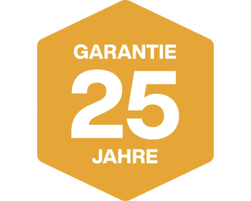 Symbole de garantie de 25 ans