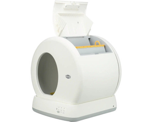 Automatische Katzentoilette mit offener Klappe