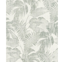 Papier peint avec motif de feuilles tropicales