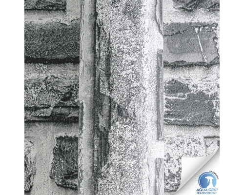 Rouleau de papier peint avec motif de pierre et technologie Aqua Grip