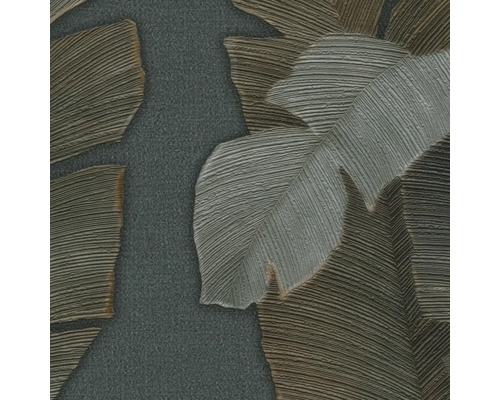 Gros plan d''un papier peint à motif de feuilles