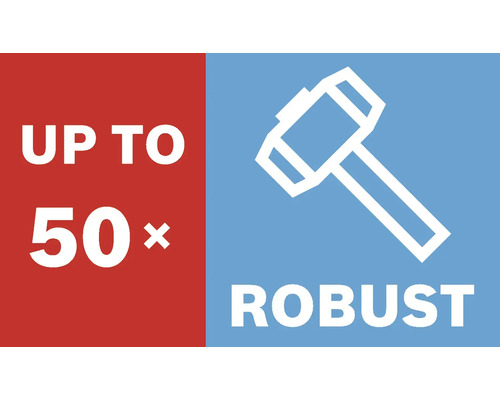 Jusqu''à 50 fois plus robuste