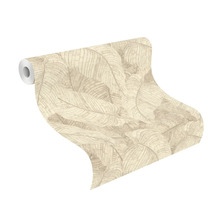 Tapetenrolle mit Blattmuster für die Wandgestaltung