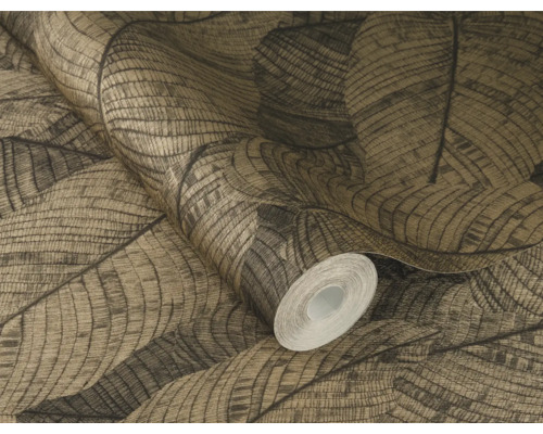 Tapetenrolle mit Blattmuster