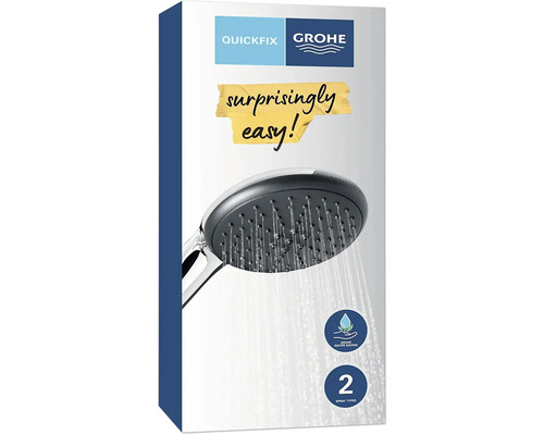 Douchette Grohe avec deux types de jets