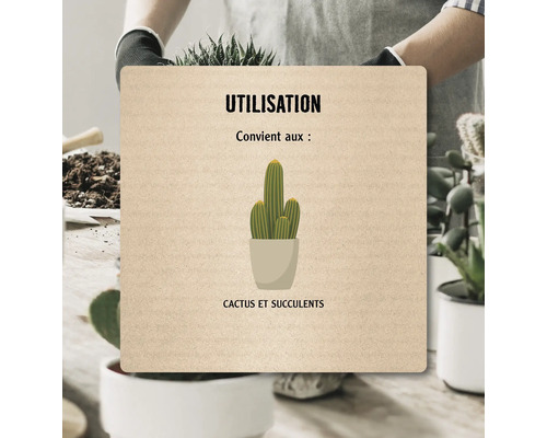 Information sur l''utilisation: Convient aux cactus et aux plantes grasses