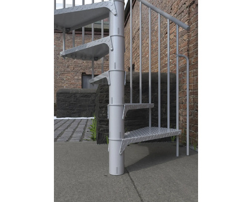 Metall-Wendeltreppe für den Aussenbereich