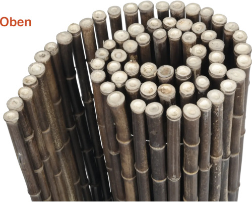 Clôture de jardin en bambou