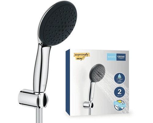 Douchette Grohe avec deux types de jet et emballage