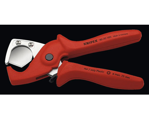 Coupe-tube plastique Knipex pour tubes jusqu''à 25 millimètres de diamètre maximum