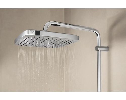 Pomme de douche carrée avec jet d''eau