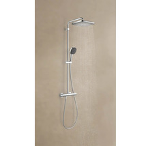 Ensemble de douche avec pomme de tête et douchette avec thermostat
