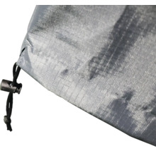 Sac de rangement gris avec cordon de serrage