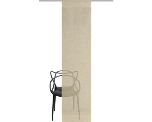 Schiebegardine mit Stuhl