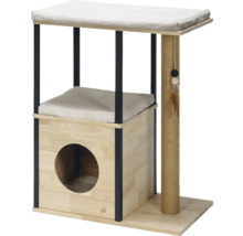 Arbre à chat avec aire de repos, poteau à griffer et niche
