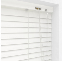 Store vénitien en alu SOLUNA DIM-OUT blanc 90x130 cm, avec 20% de lamelles supplémentaires pour un meilleur obscurcissement