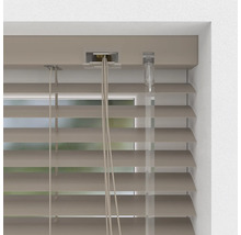 Store vénitien en alu SOLUNA DIM-OUT mocca 40x130 cm, avec 20% de lamelles supplémentaires pour un meilleur obscurcissement