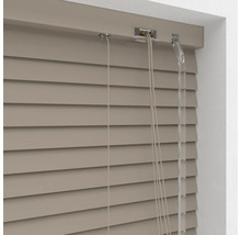 Store vénitien en alu SOLUNA DIM-OUT mocca 40x130 cm, avec 20% de lamelles supplémentaires pour un meilleur obscurcissement