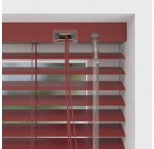 Store vénitien en alu SOLUNA DIM-OUT rouge 40x130 cm, avec 20% de lamelles supplémentaires pour un meilleur obscurcissement