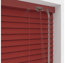 Store vénitien en alu SOLUNA DIM-OUT rouge 40x130 cm, avec 20% de lamelles supplémentaires pour un meilleur obscurcissement