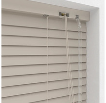 Store vénitien en alu SOLUNA DIM-OUT taupe 40x130 cm, avec 20% de lamelles supplémentaires pour un meilleur obscurcissement