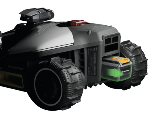 Robot tondeuse avec batterie