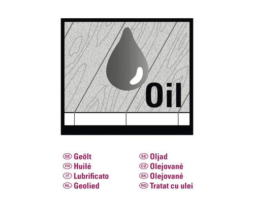 Symbole pour bois huilé