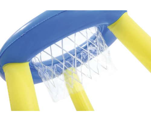 Detailaufnahme eines Basketballkorbs für Kinder mit Netz