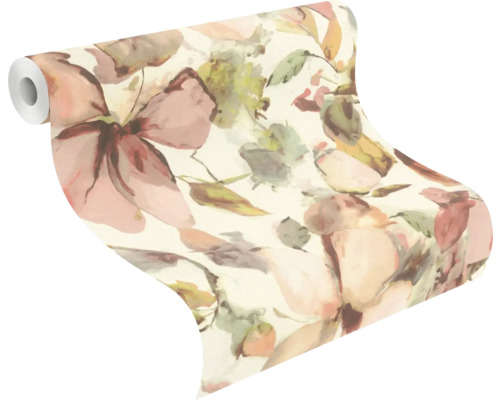 Rouleau de papier peint à motif floral