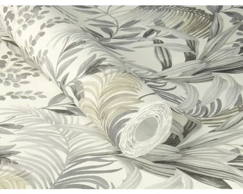 Rouleau de papier peint à motif de feuilles