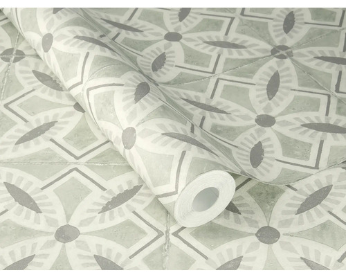 Rouleau de papier peint vinyle à motif de carreaux