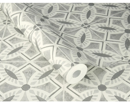 Rouleau de papier peint vinyle avec motif géométrique