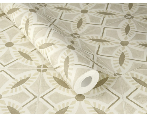 Rouleau de papier peint avec motif géométrique