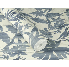 Rouleau de tapisserie intissée à motif végétal